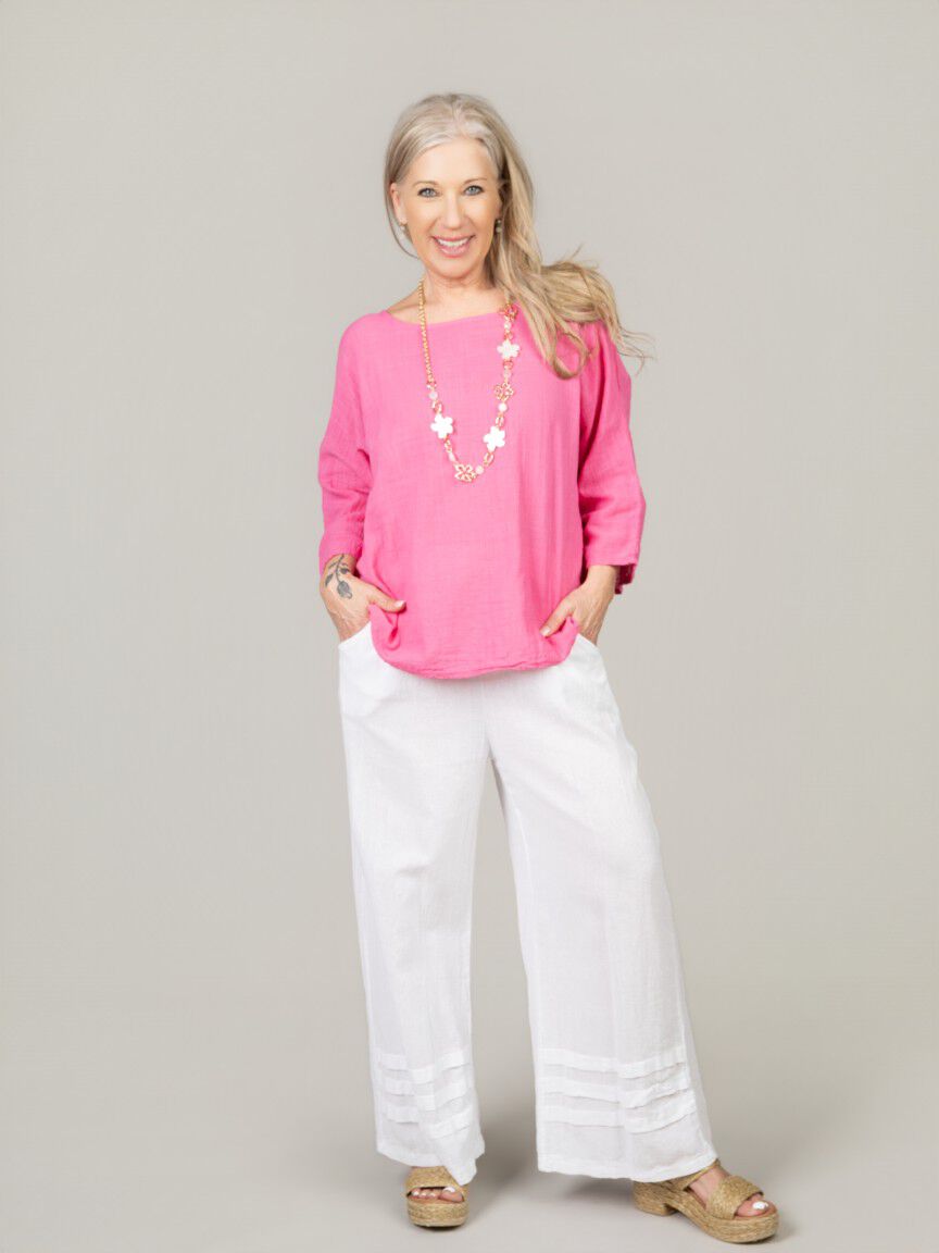 3/4 Sleeve Flowy Top