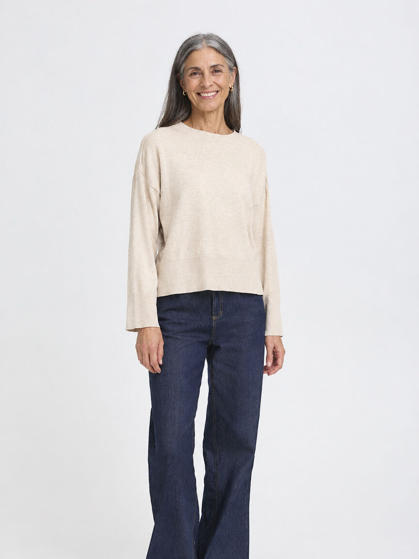 Long Sleeve Sweater With Small Heart Image 3