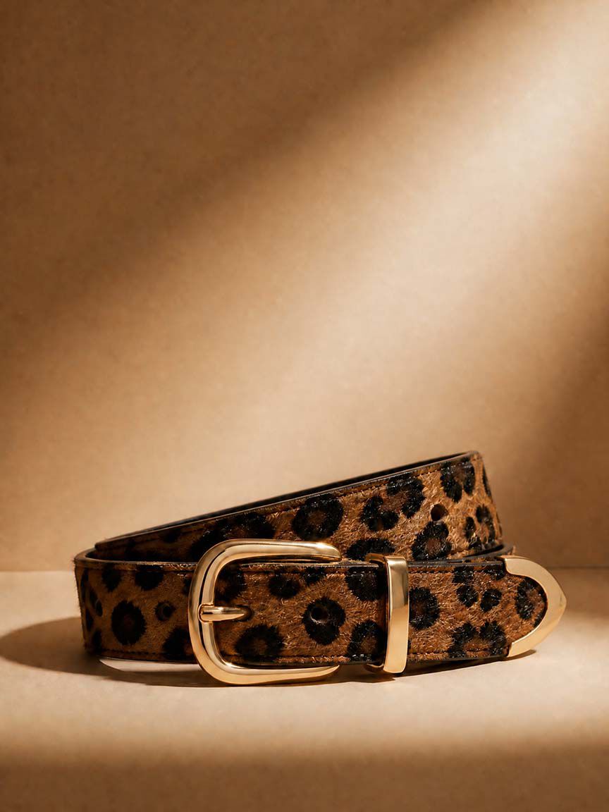 Adjustable Animal Print Belt