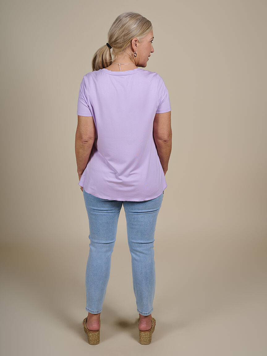 Bamboo Short Sleeve Top  Image 2