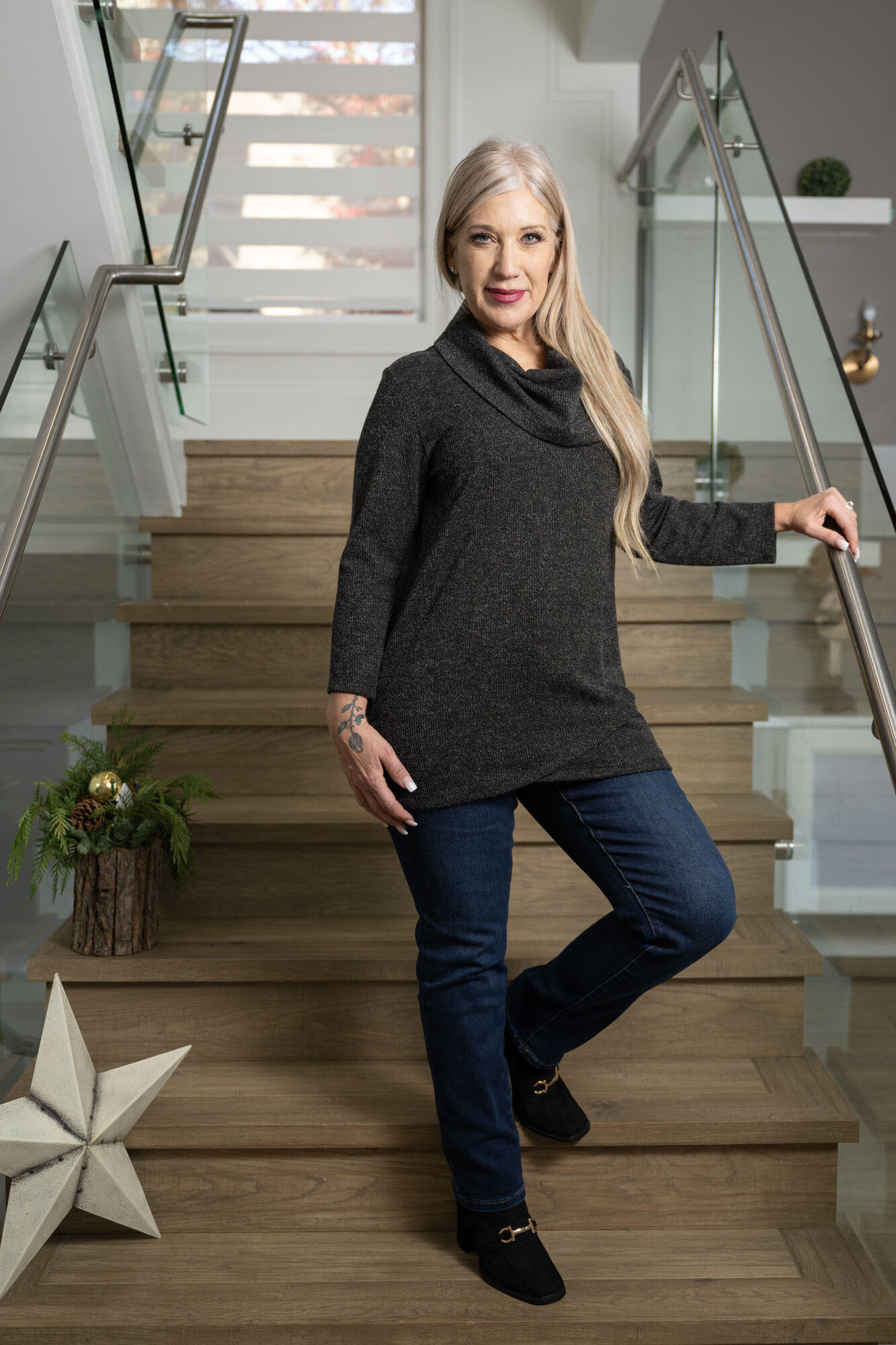 Stretchy Cowl Sweater Image 1