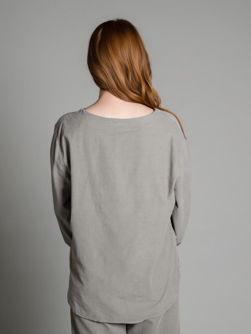 3/4 Sleeve Velvet Top
