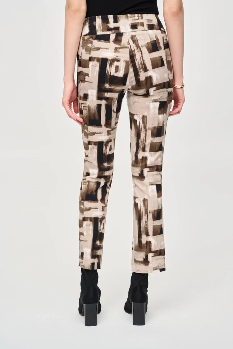 Millennium Abstract Print Slim Pull-On Pants Image 4
