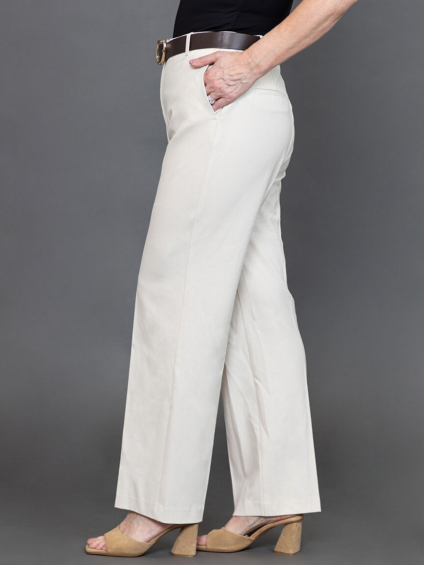 Straight Leg Pant with Belt Image 3