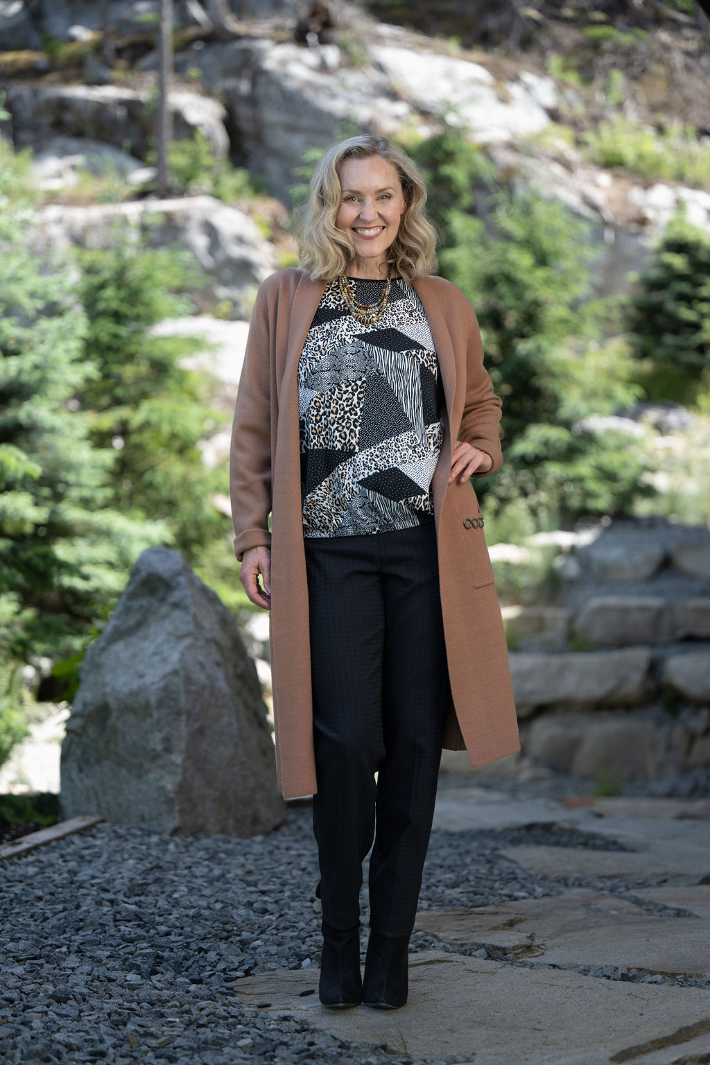 Leopard Stretchy Blouse Image 1