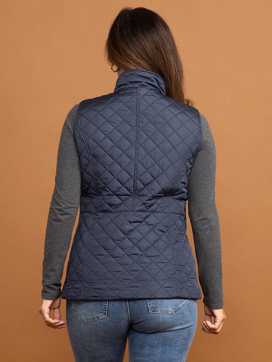 Quilted Zip-Up Vest Image 4
