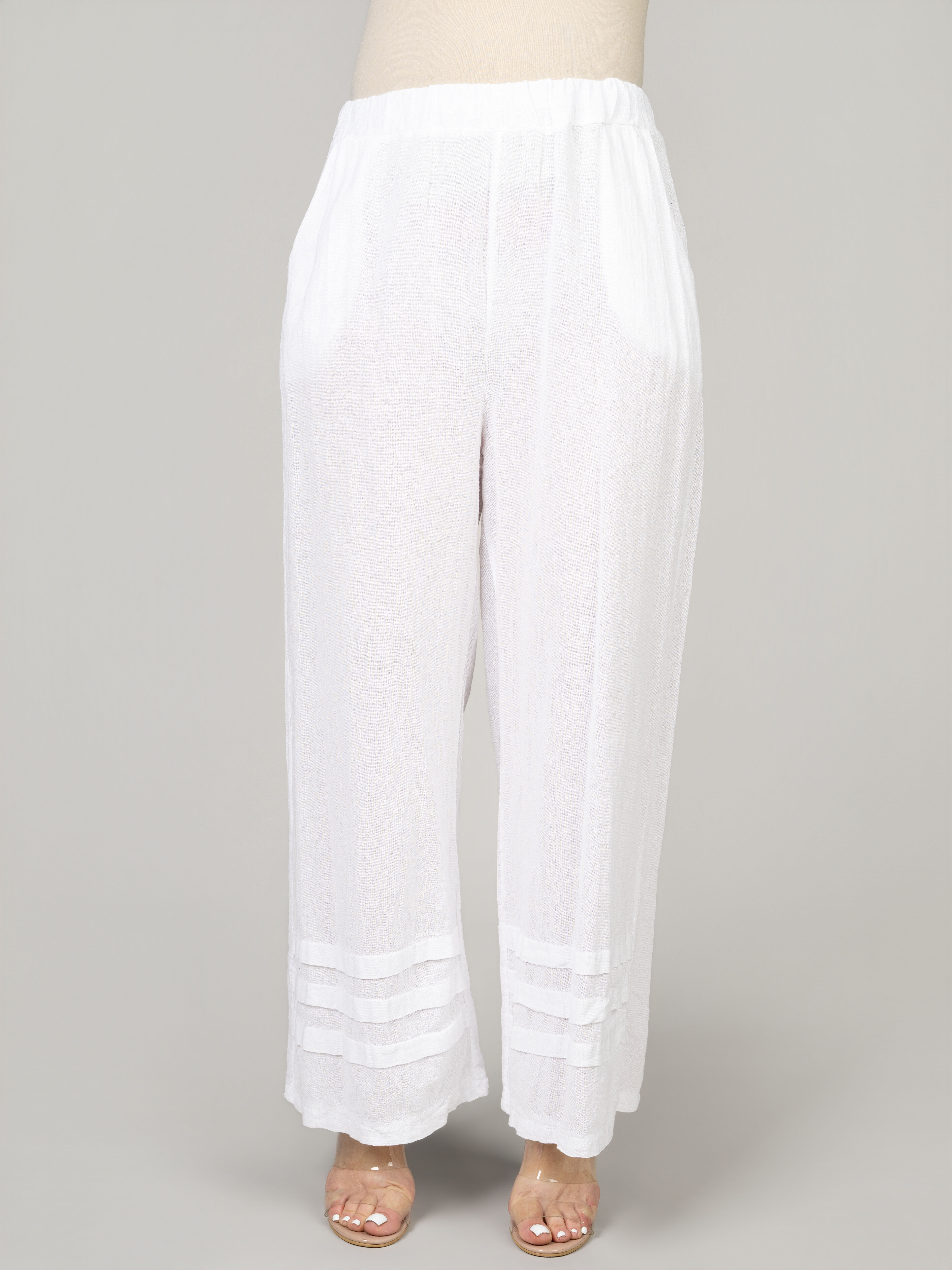 Wide Leg Pull-On Pants