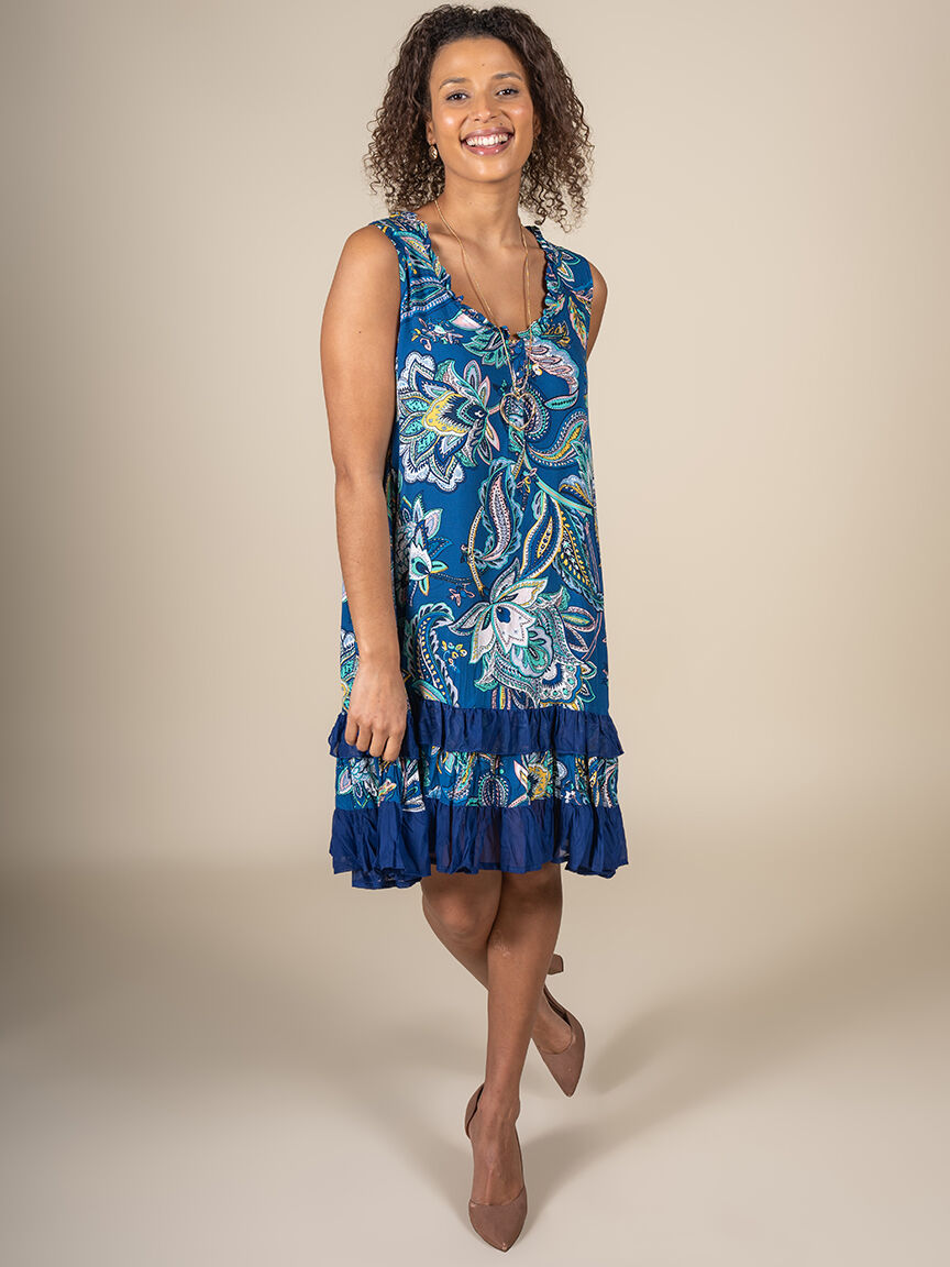 Sleeveless Ruffle Dress  Image 5