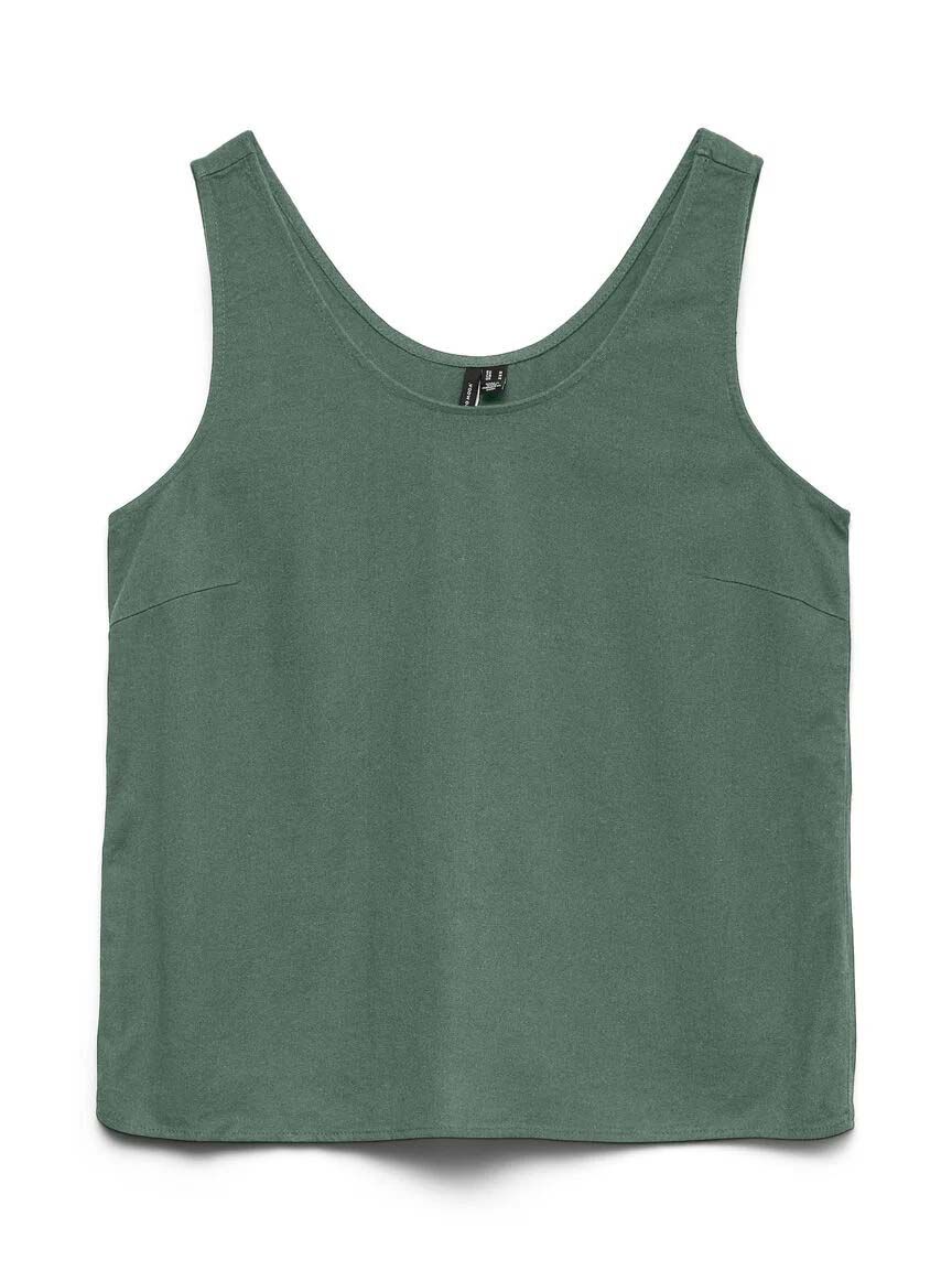 Linen Blend Sleeveless Top