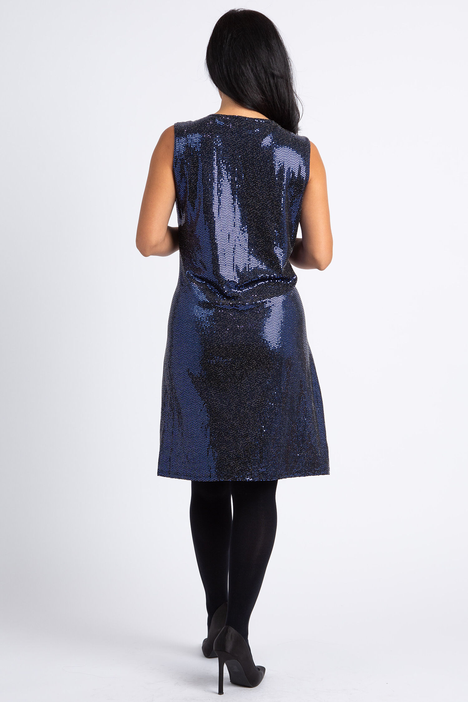 Knee Length Sequin Dress Image 3