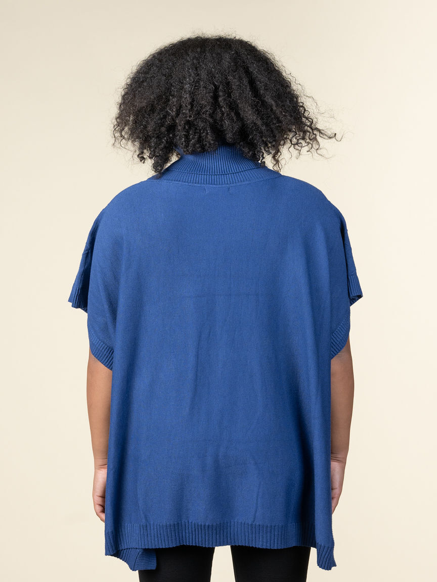 Turtle Neck Poncho