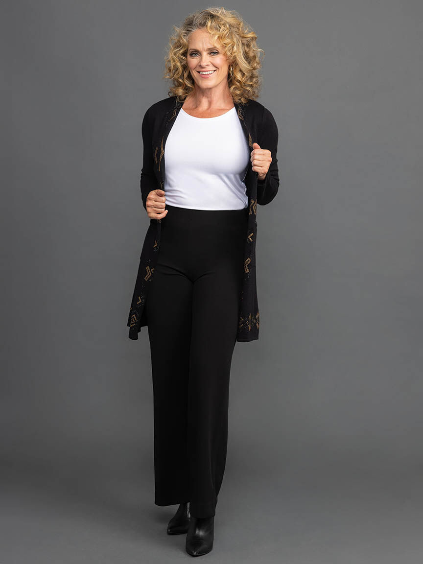 Wide Leg Pull On Pant Image 1