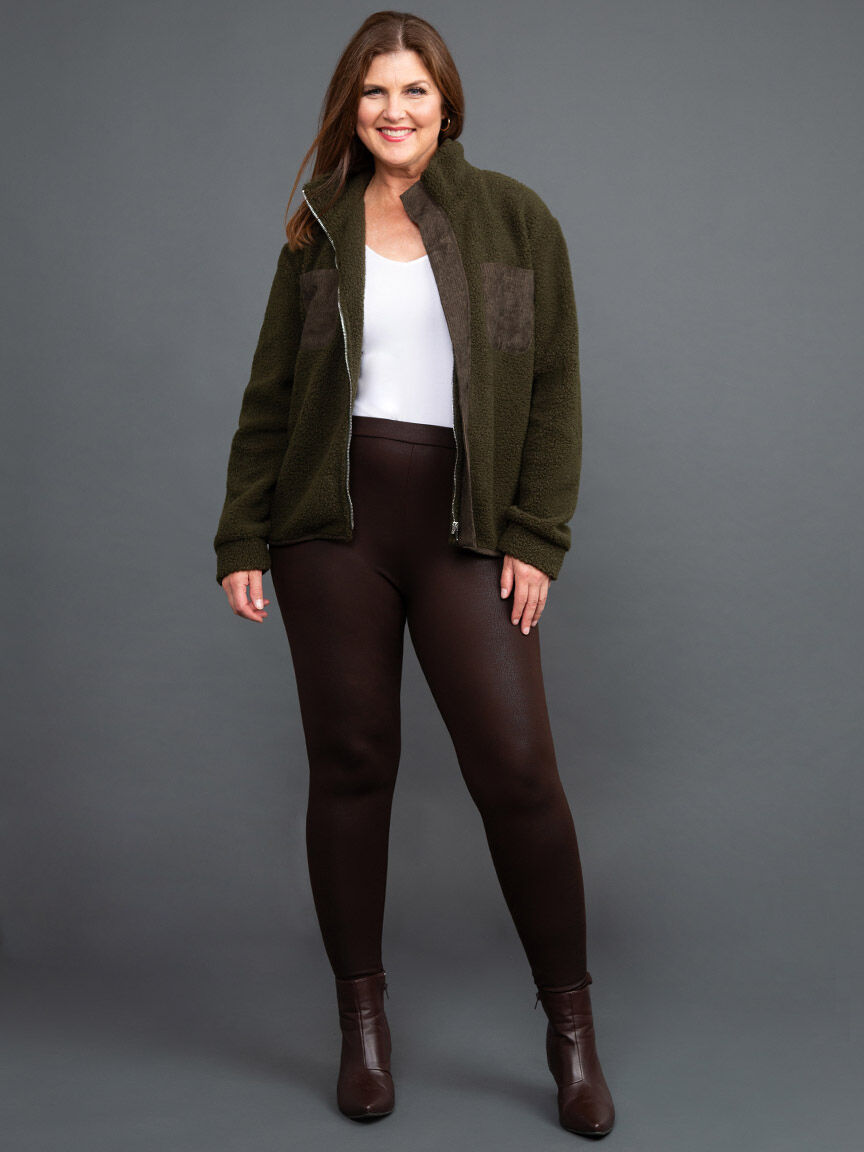 Zip-Up Boucle Jacket