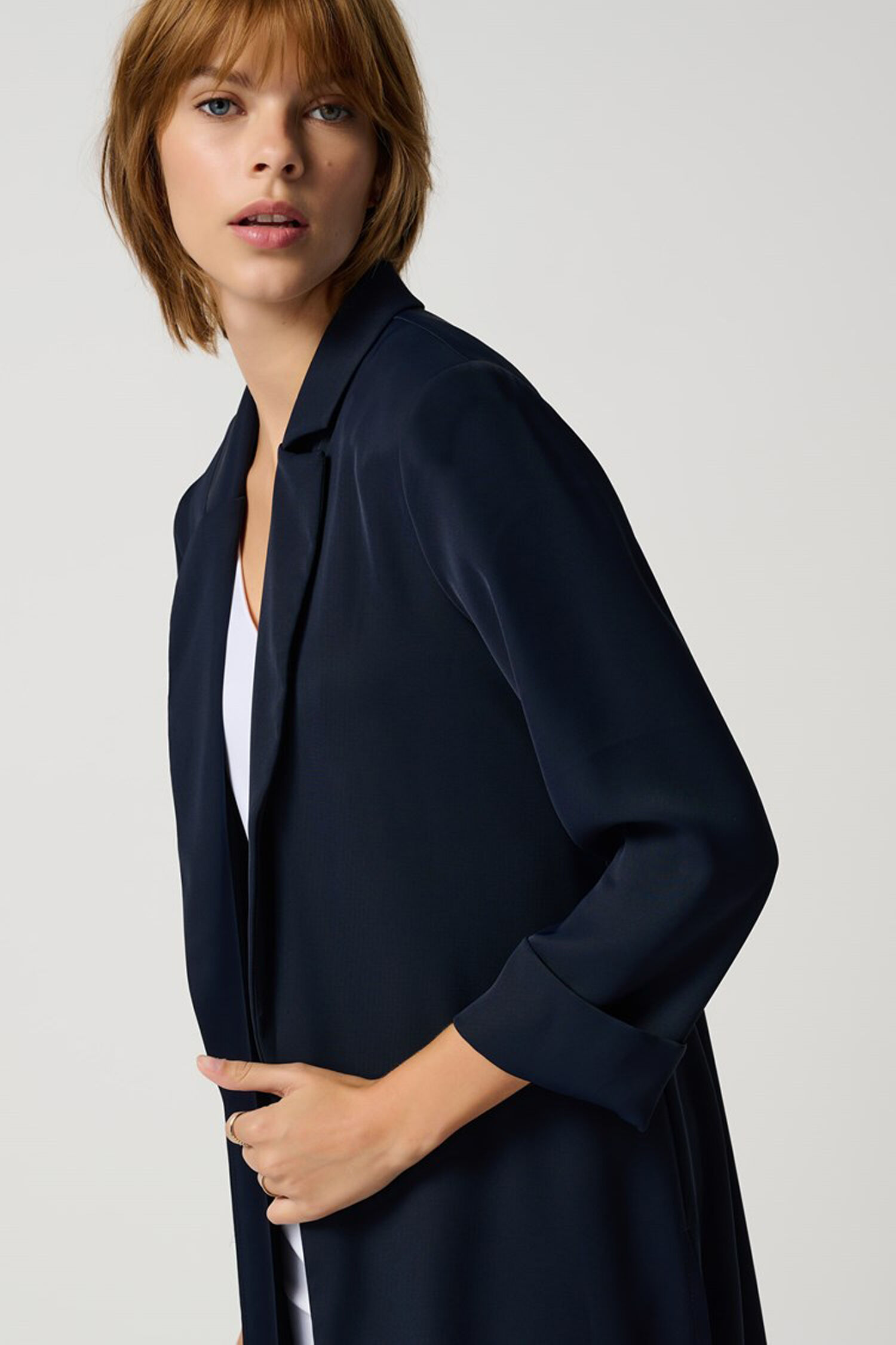 &frac34; Sleeve Longline Blazer  Image 2