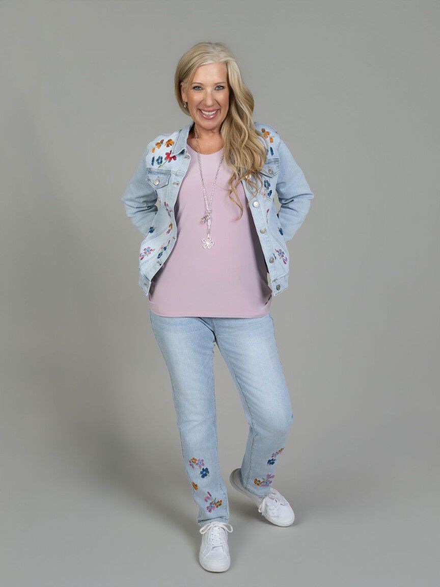 Embroidered Denim Jacket