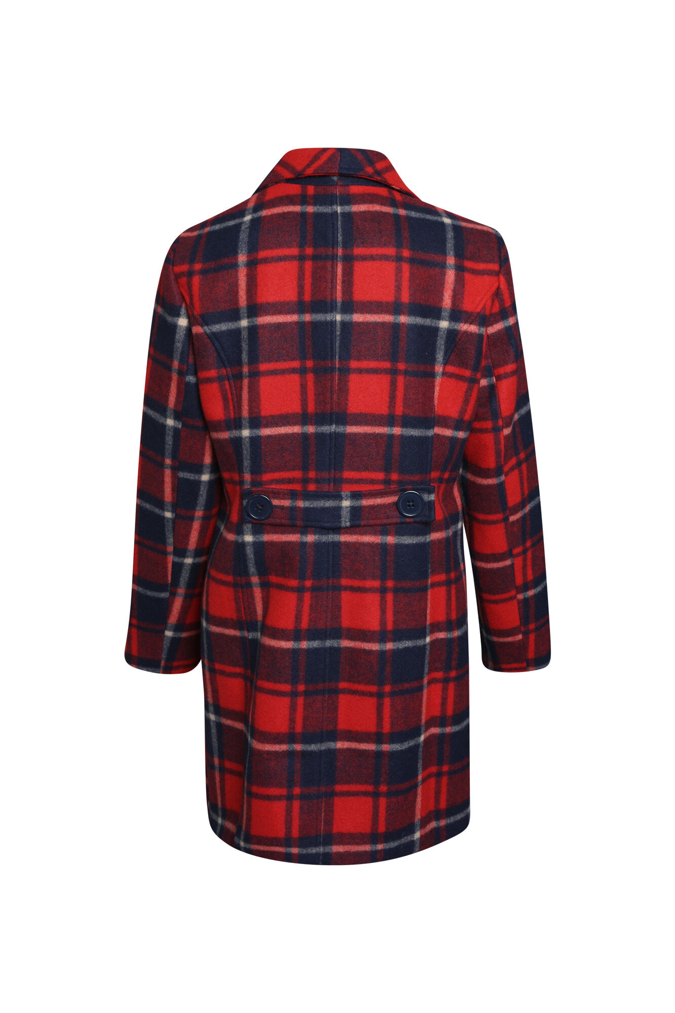 Plaid Pea Coat Image 2