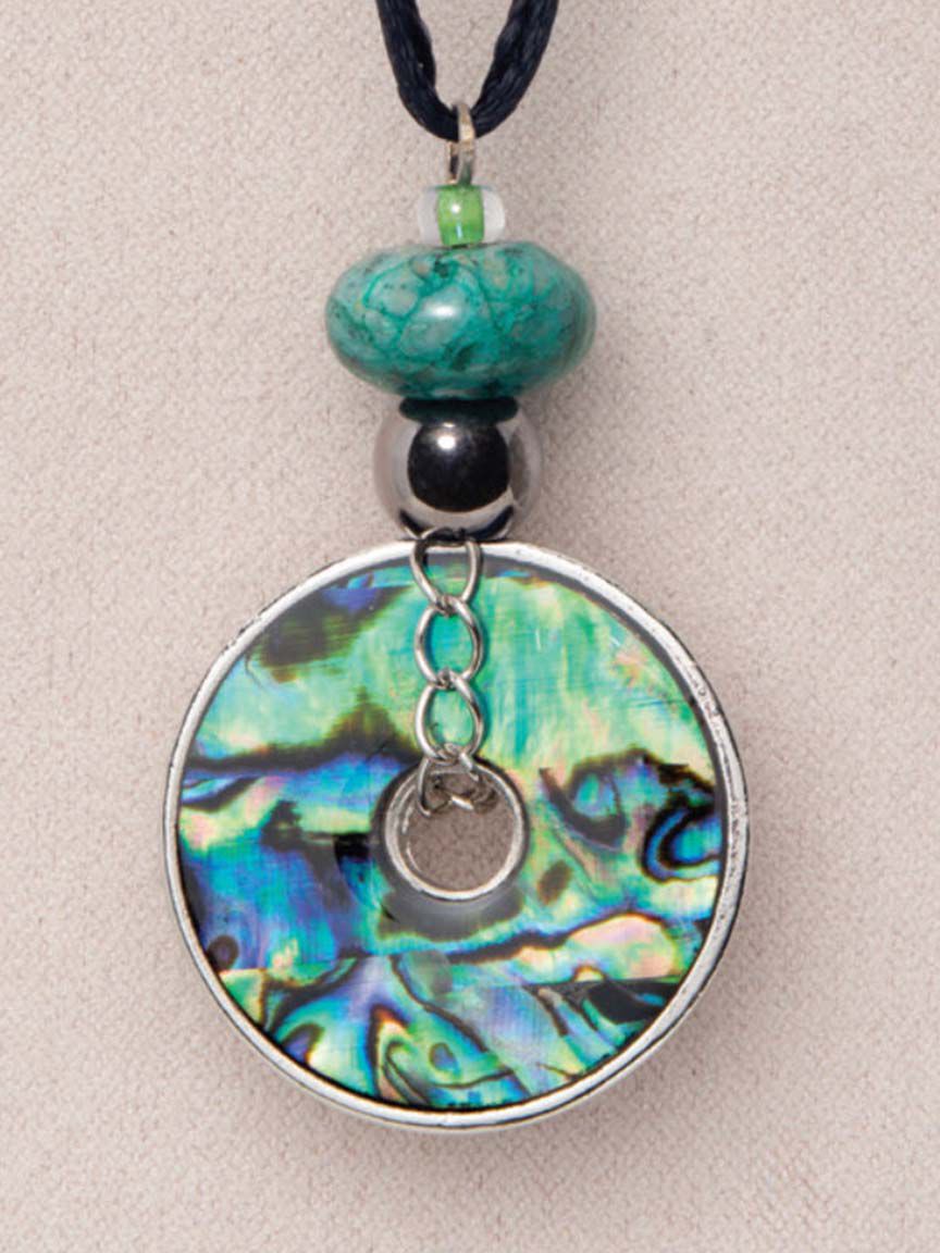 Abalone Wheel Necklace