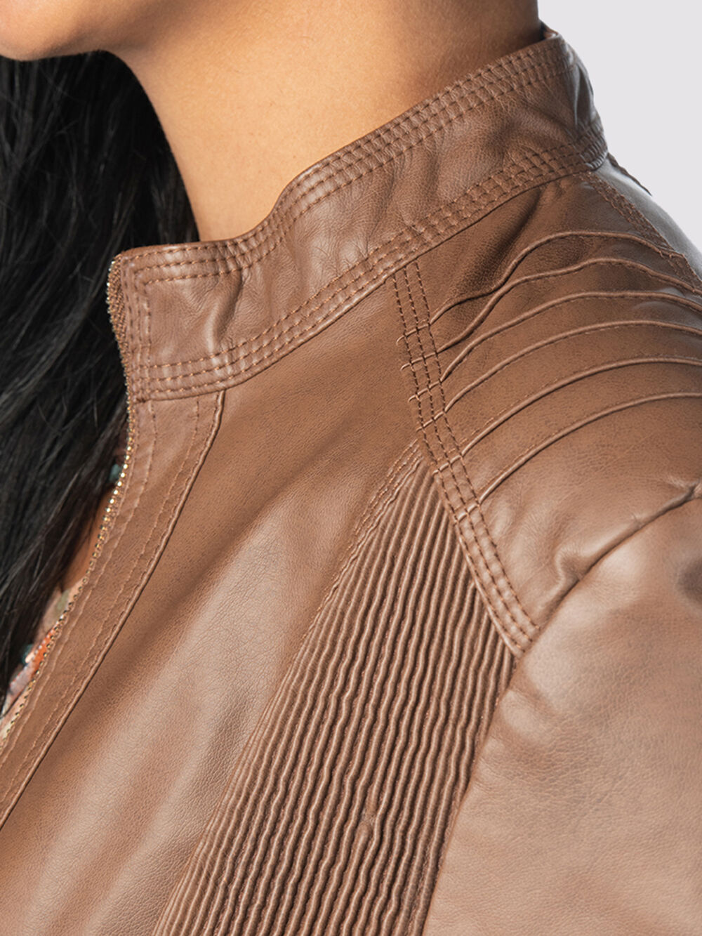 Moto Leather Jacket Image 6