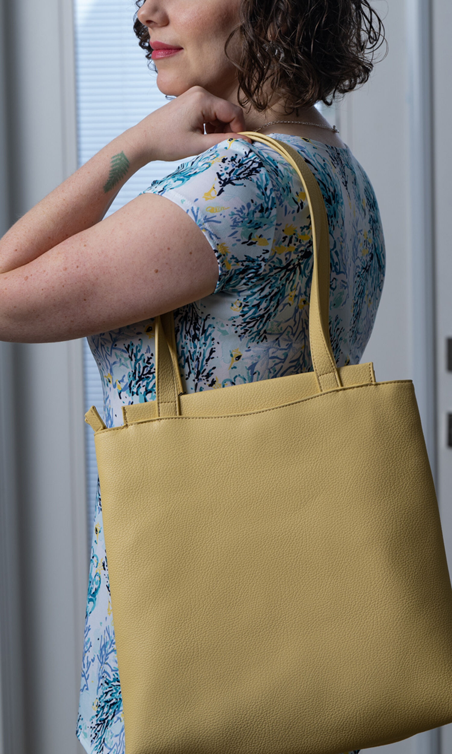 Vegan Leather Double Duty Tote Image 2