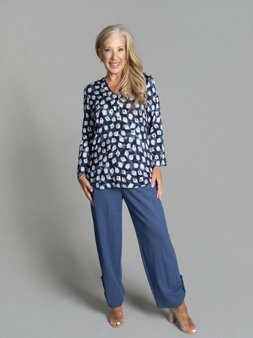 Henley Neck Top