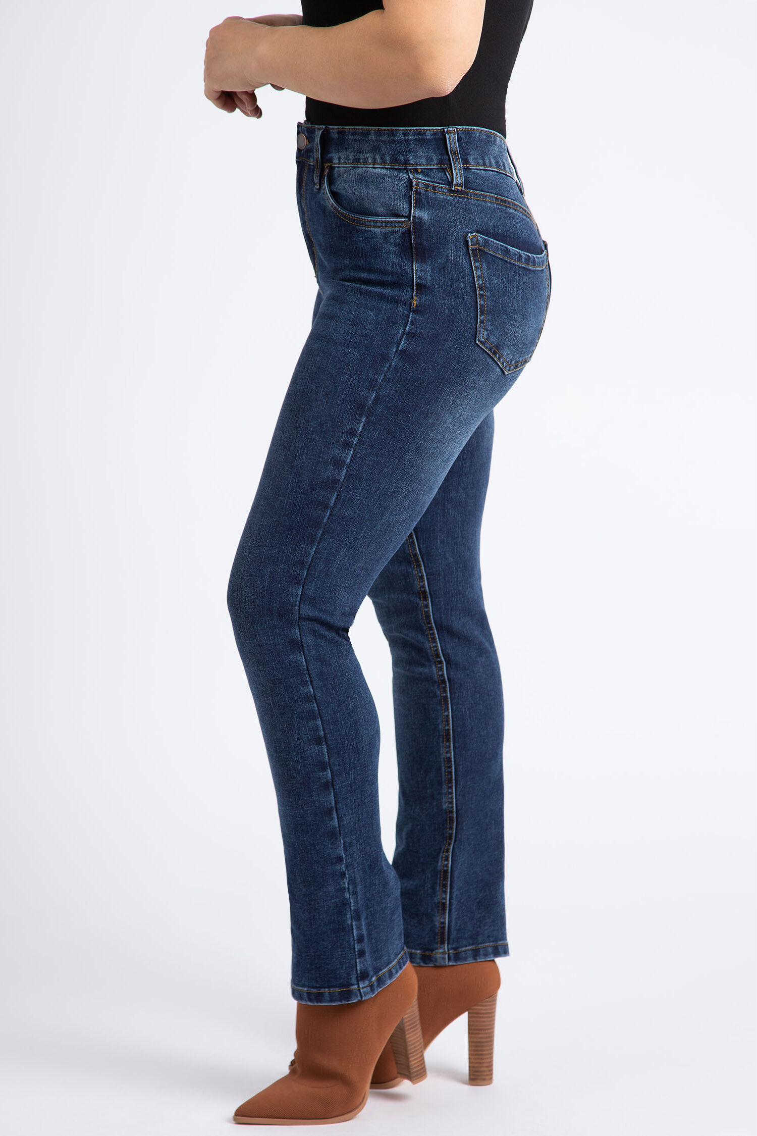 Taper High-Rise Ultra-Soft Stretch Jeans Image 2