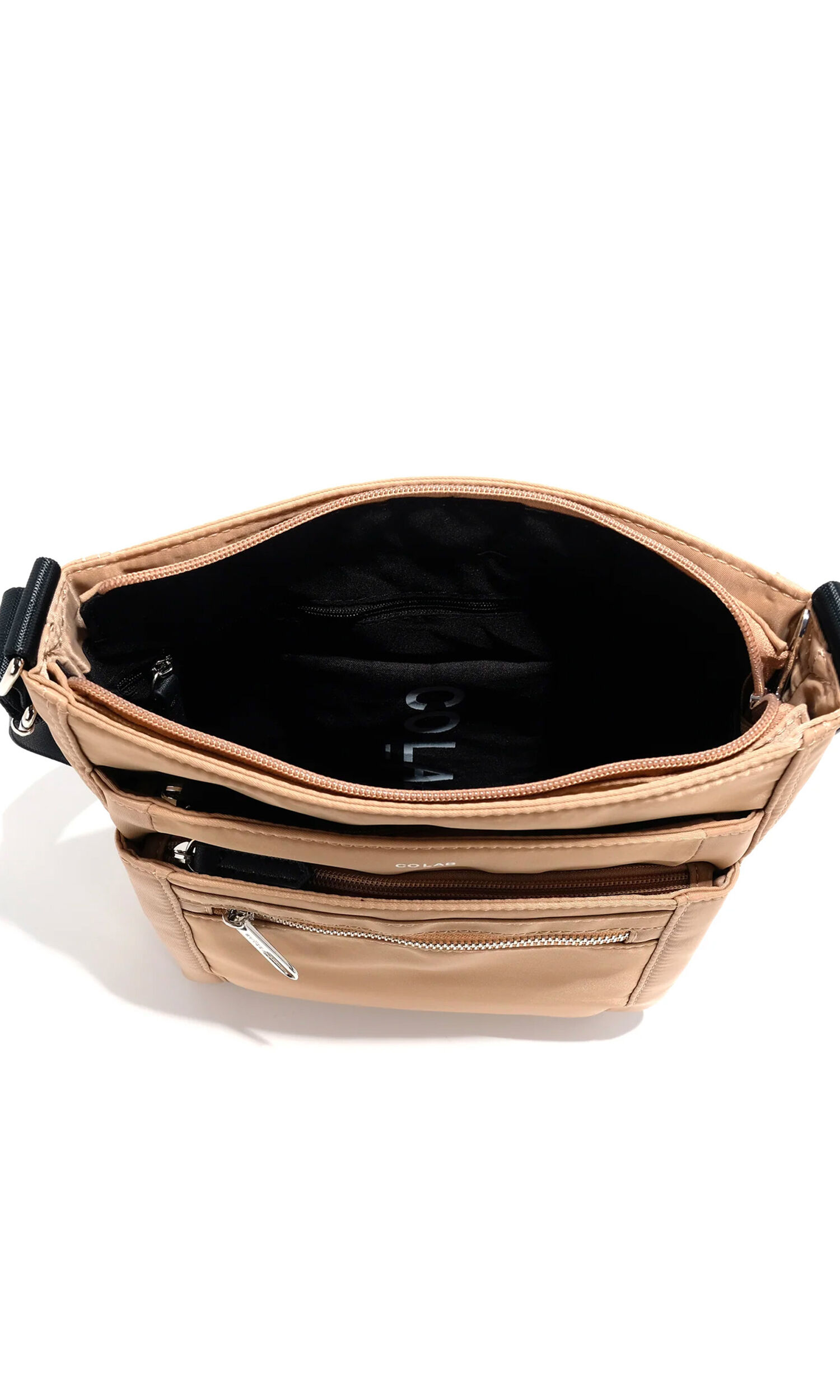 Vegan Leather Organised Crossbody Bag Image 4