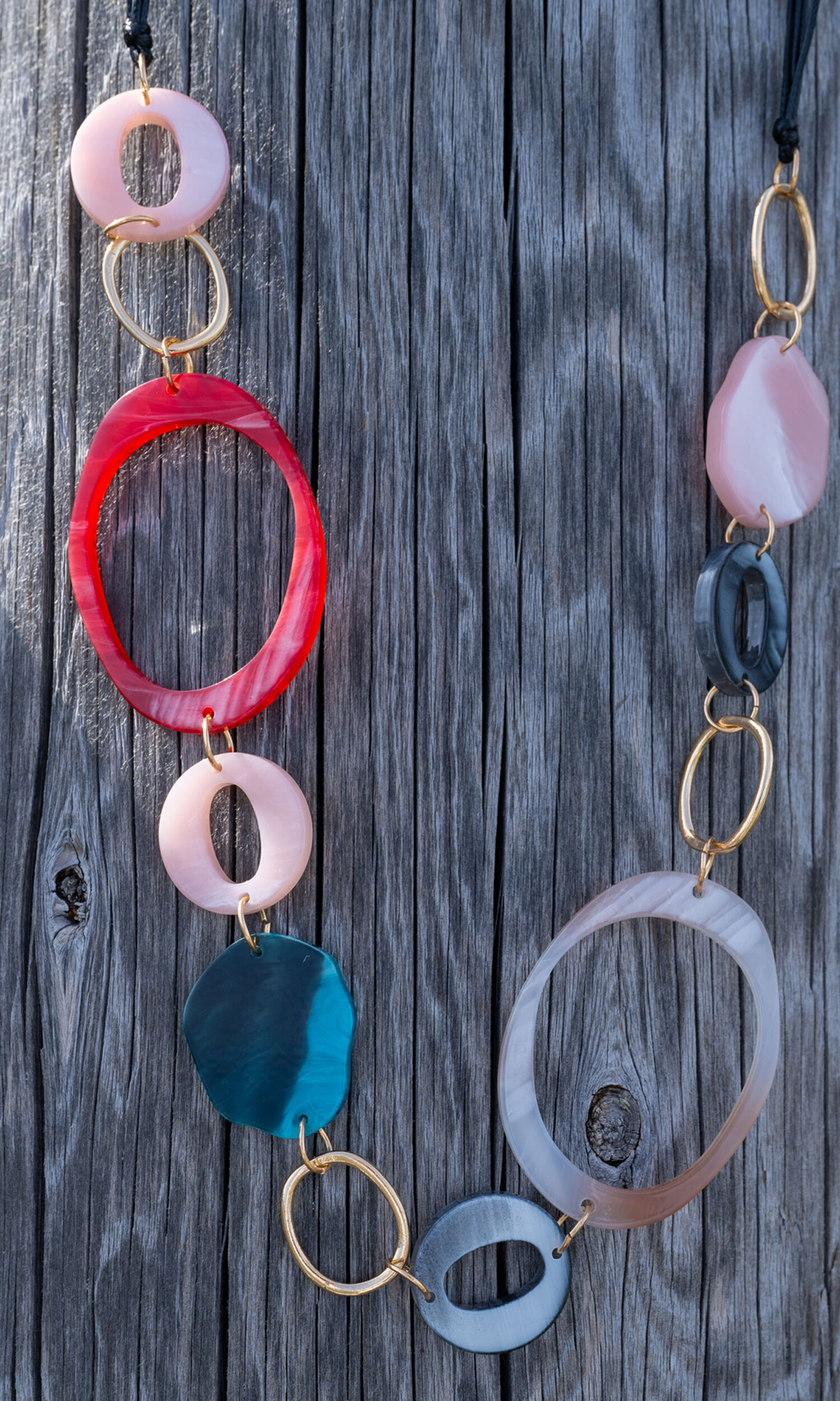 Multi-Colored Circles Necklace