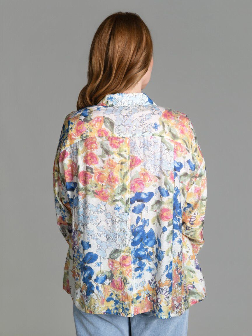 Long Sleeve Button Up Blouse
