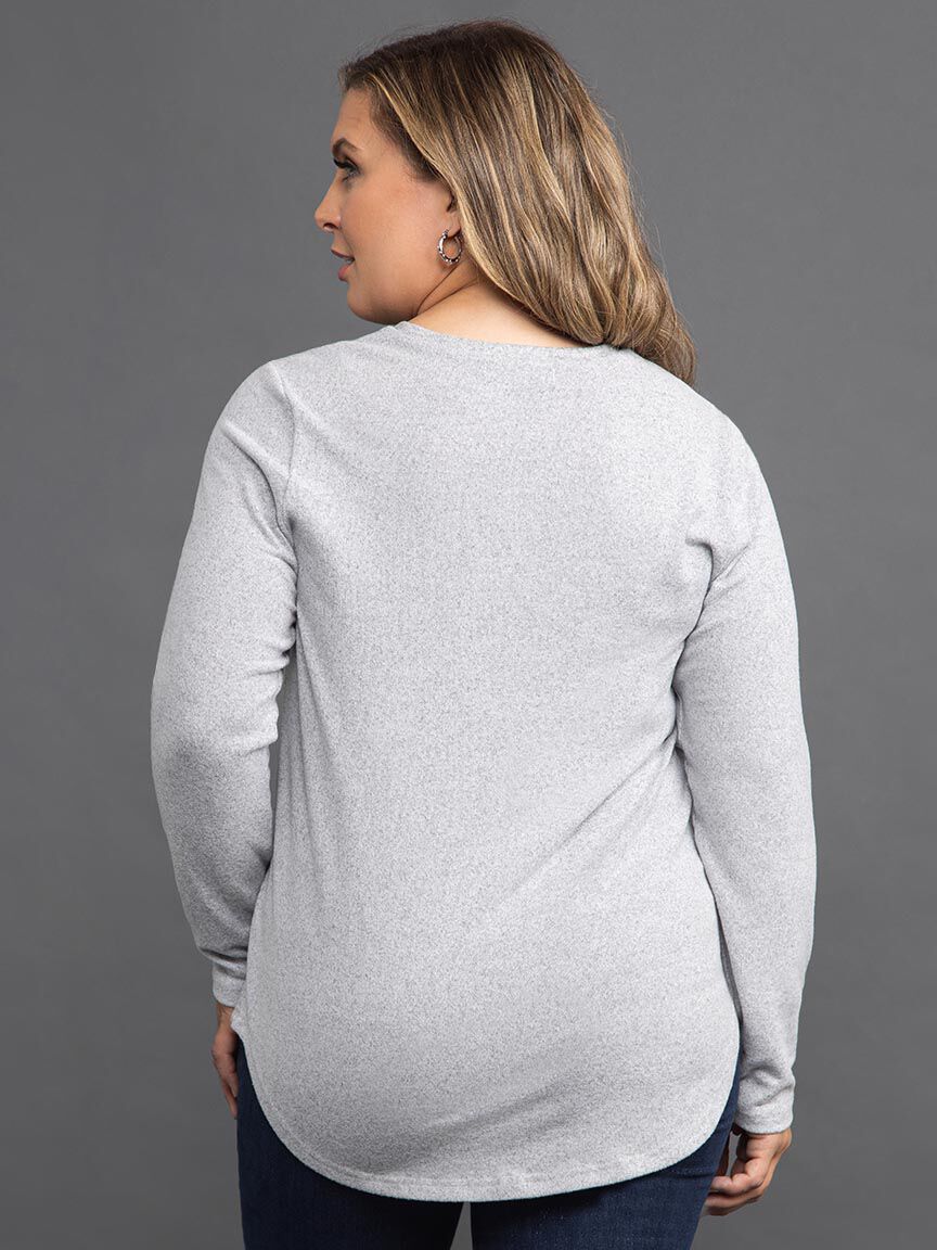 Long Sleeve Eiffel Tower Hotfix Top  Image 4