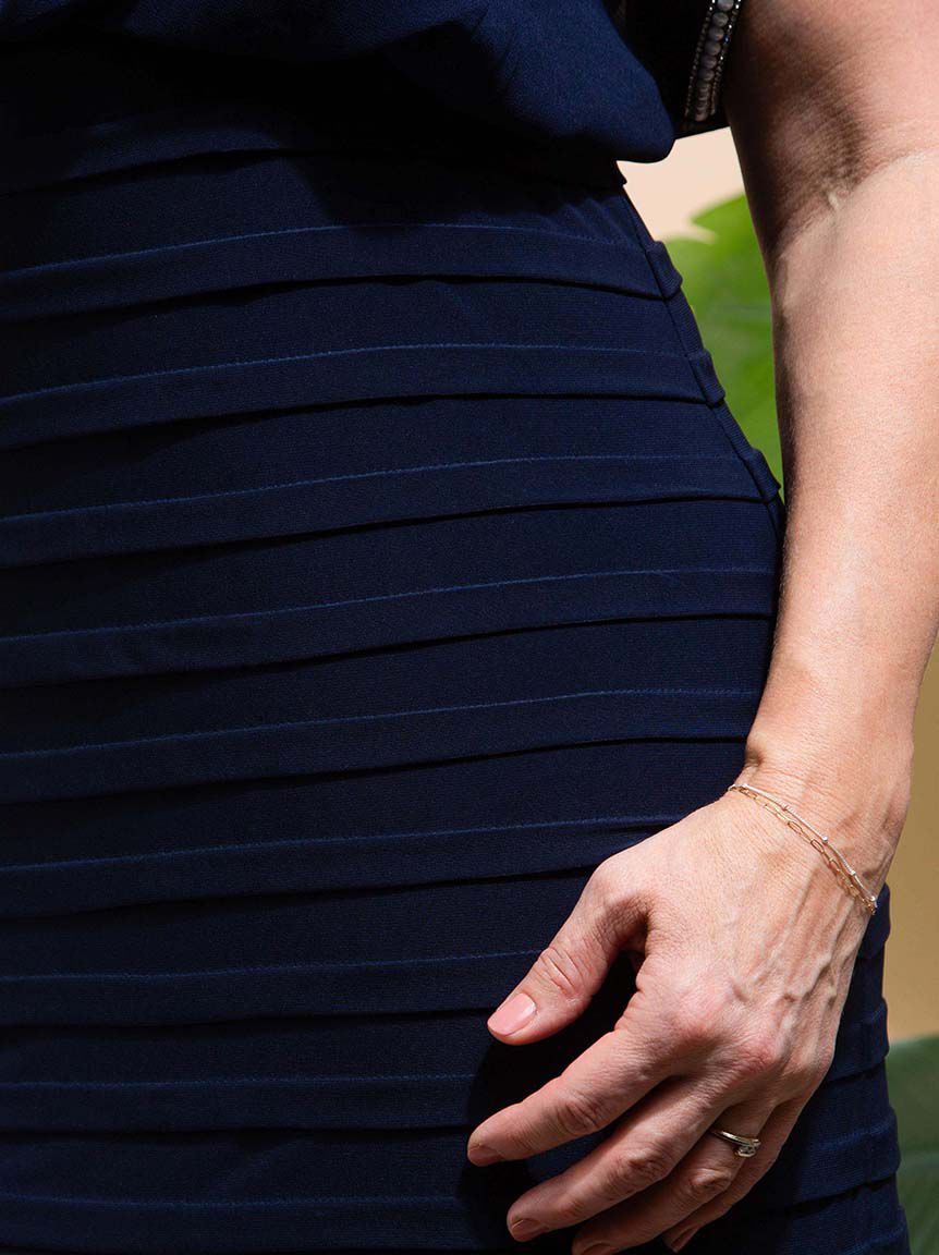 Pearl Trim Midi Dress Image 5