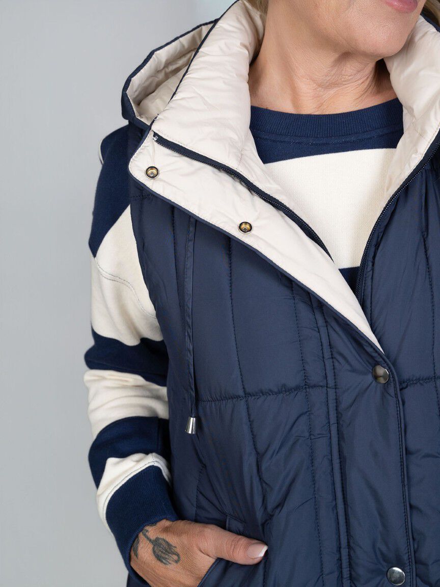Reversible Quilted Hooded Vest