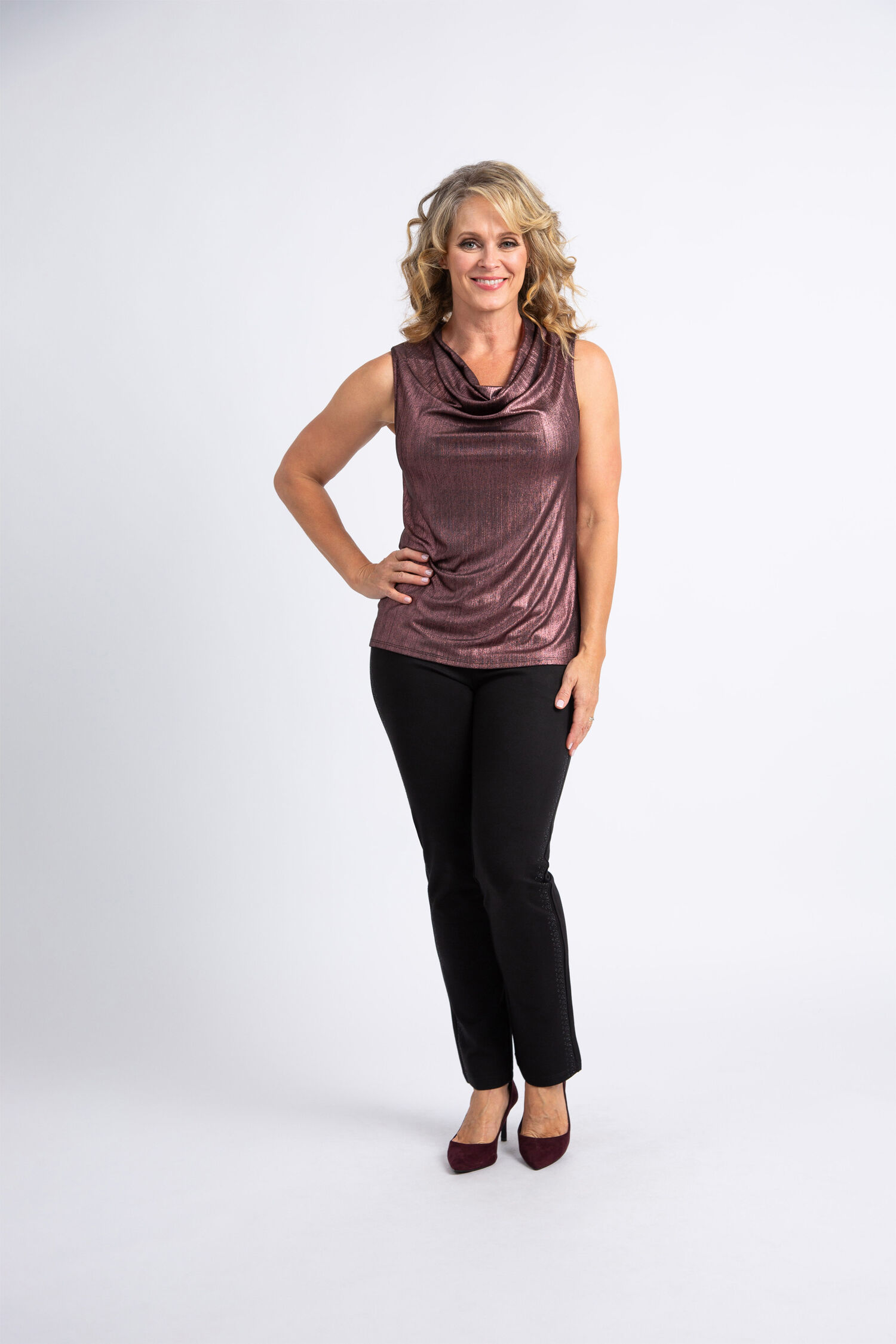 Sleeveless Cowl Neck   Image 1