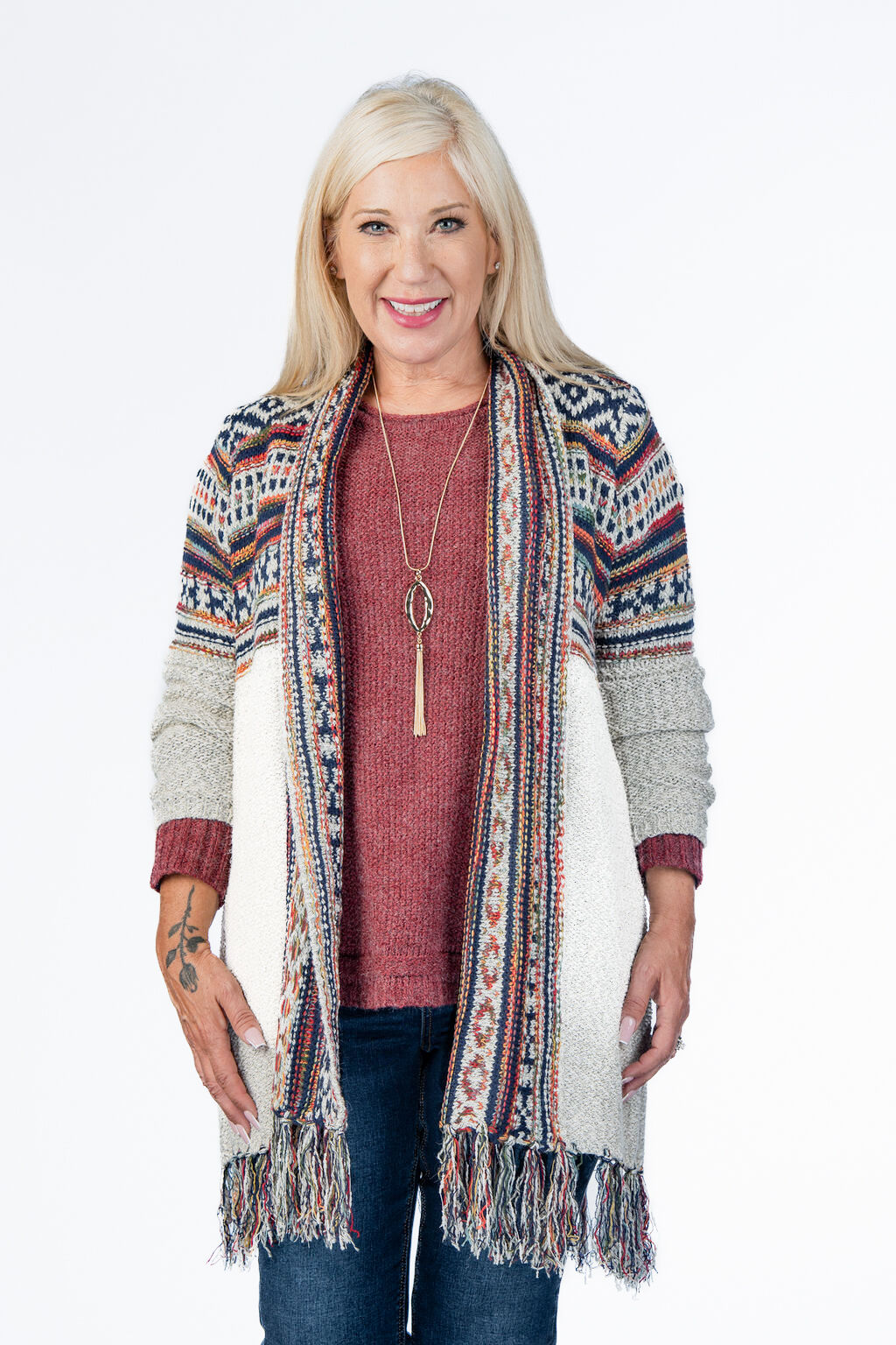 Trendsetter Fringe Cardigan Image 3