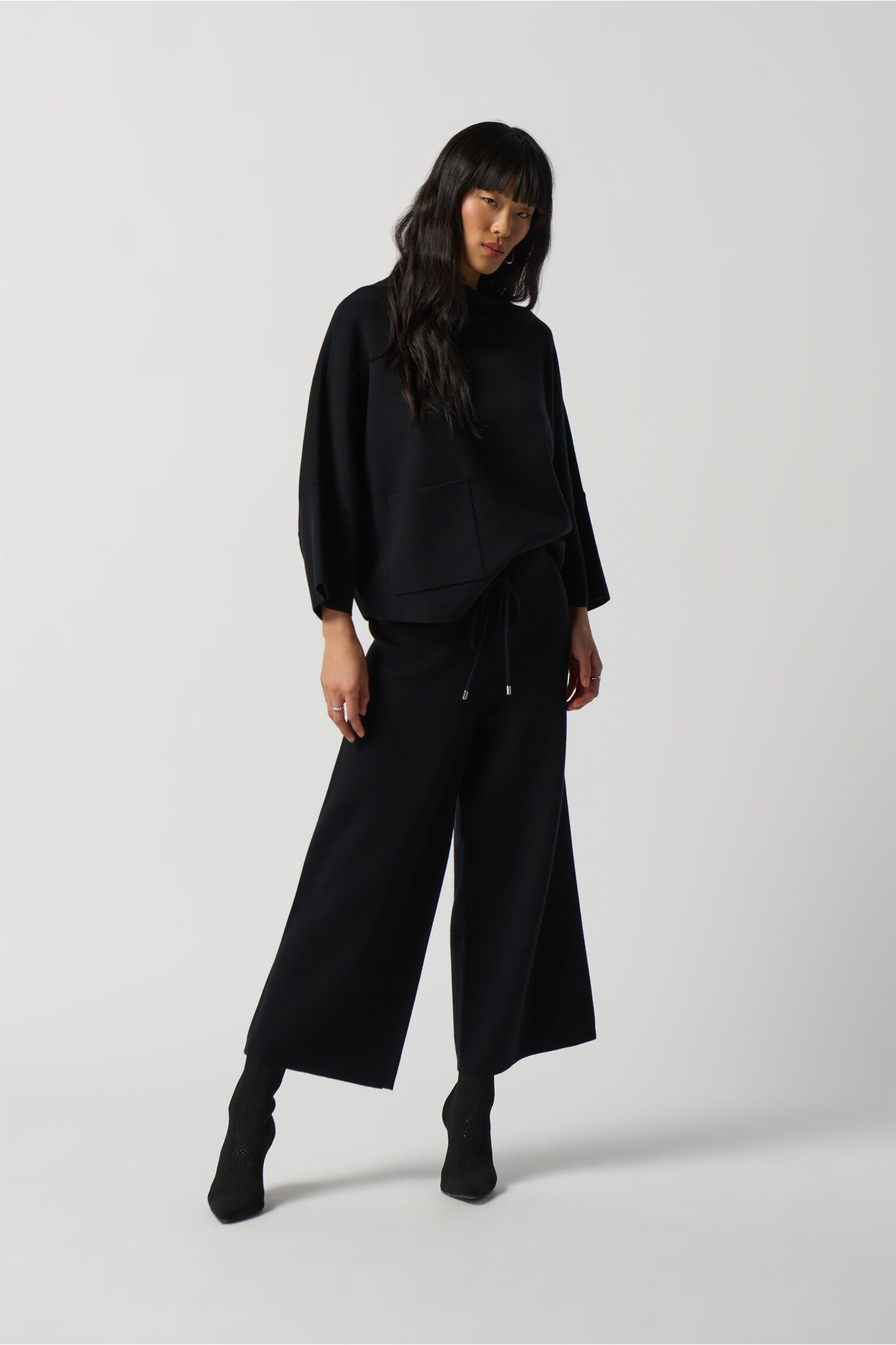 Sweater Knit Culotte Pants  Image 1