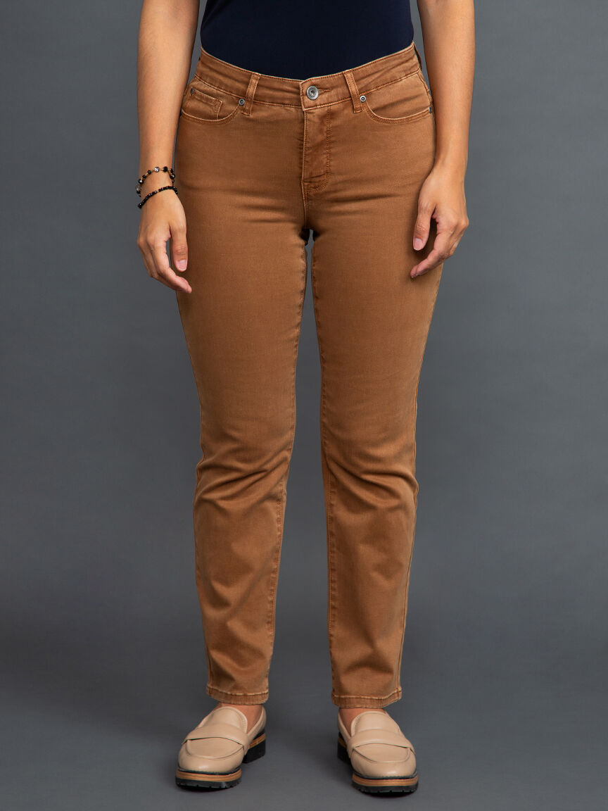 Petite 5 Pocket Colored Jeans Image 2