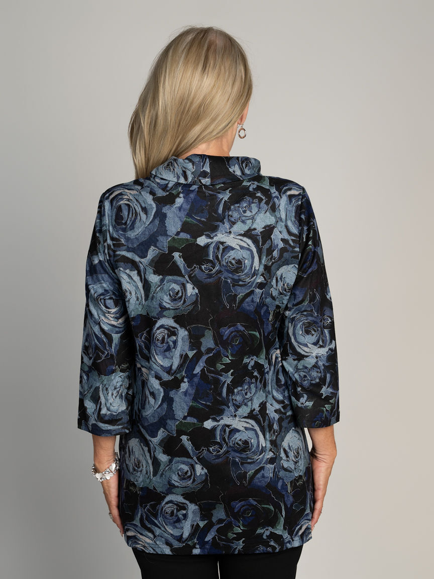 Cowl Neck Tunic With Pockets