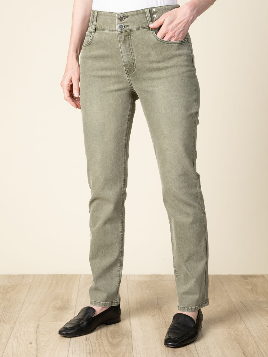 High Wasted Straight Leg Jeans