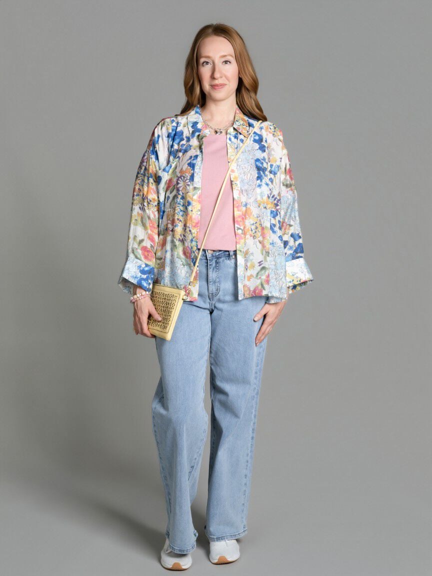 Long Sleeve Button Up Blouse