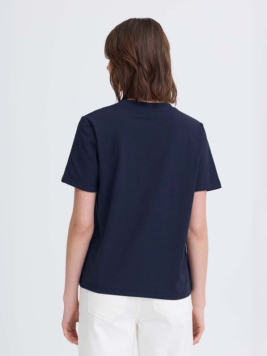 Short Sleeve V-Neck Cotton Shirt Image 2