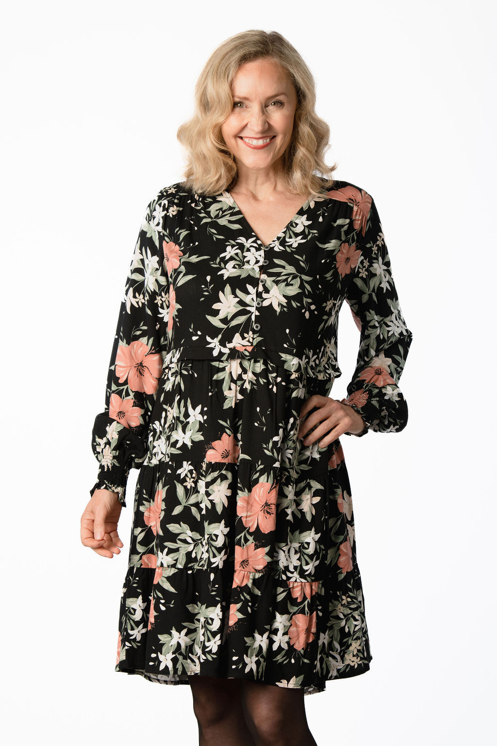 Lily Florally Multifaceted Tunic Image 3