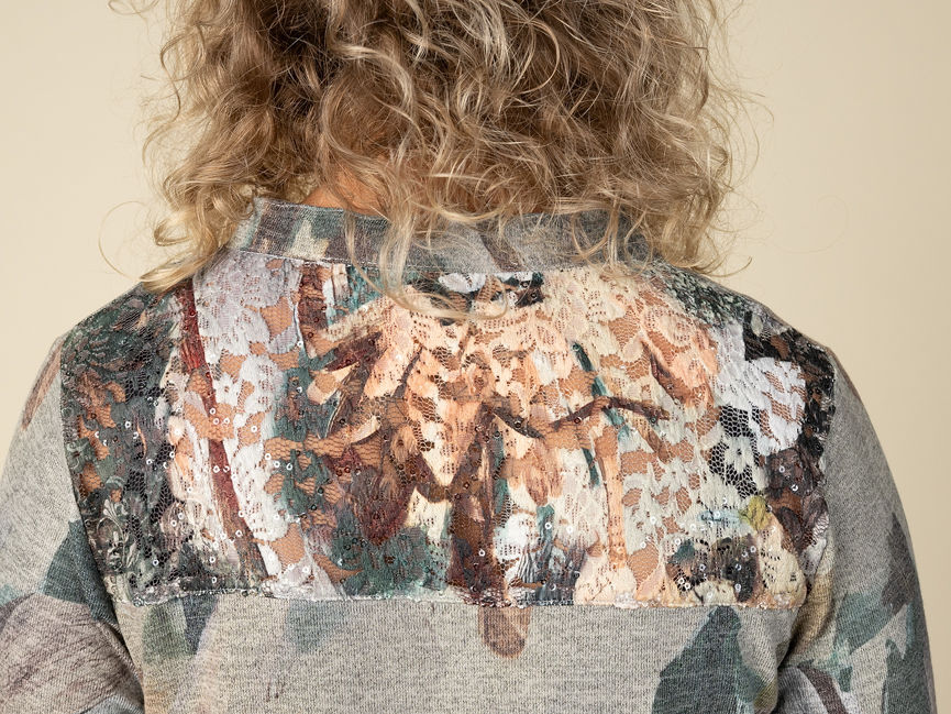 Long Roll Tab Sleeve Top