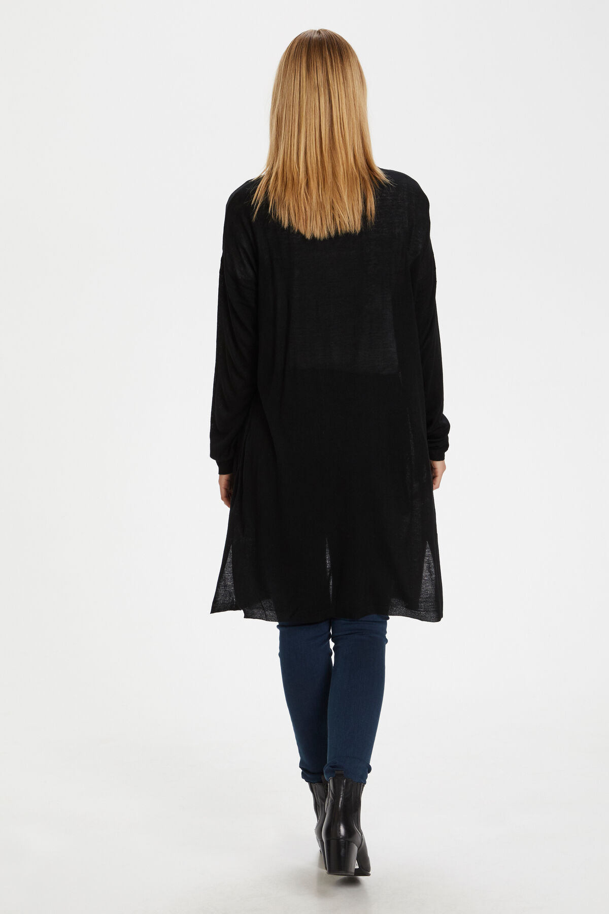 Kaffe Sandra Cardigan Long Open Front Image 3