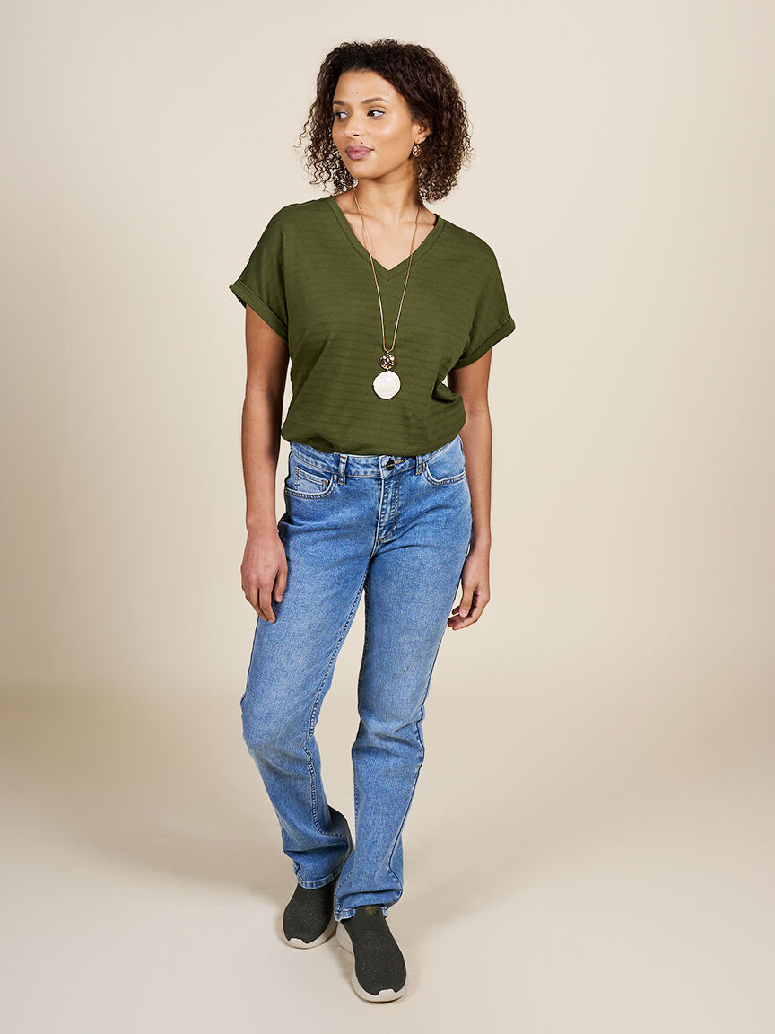 Short Sleeve Organic Cotton Top Image 4