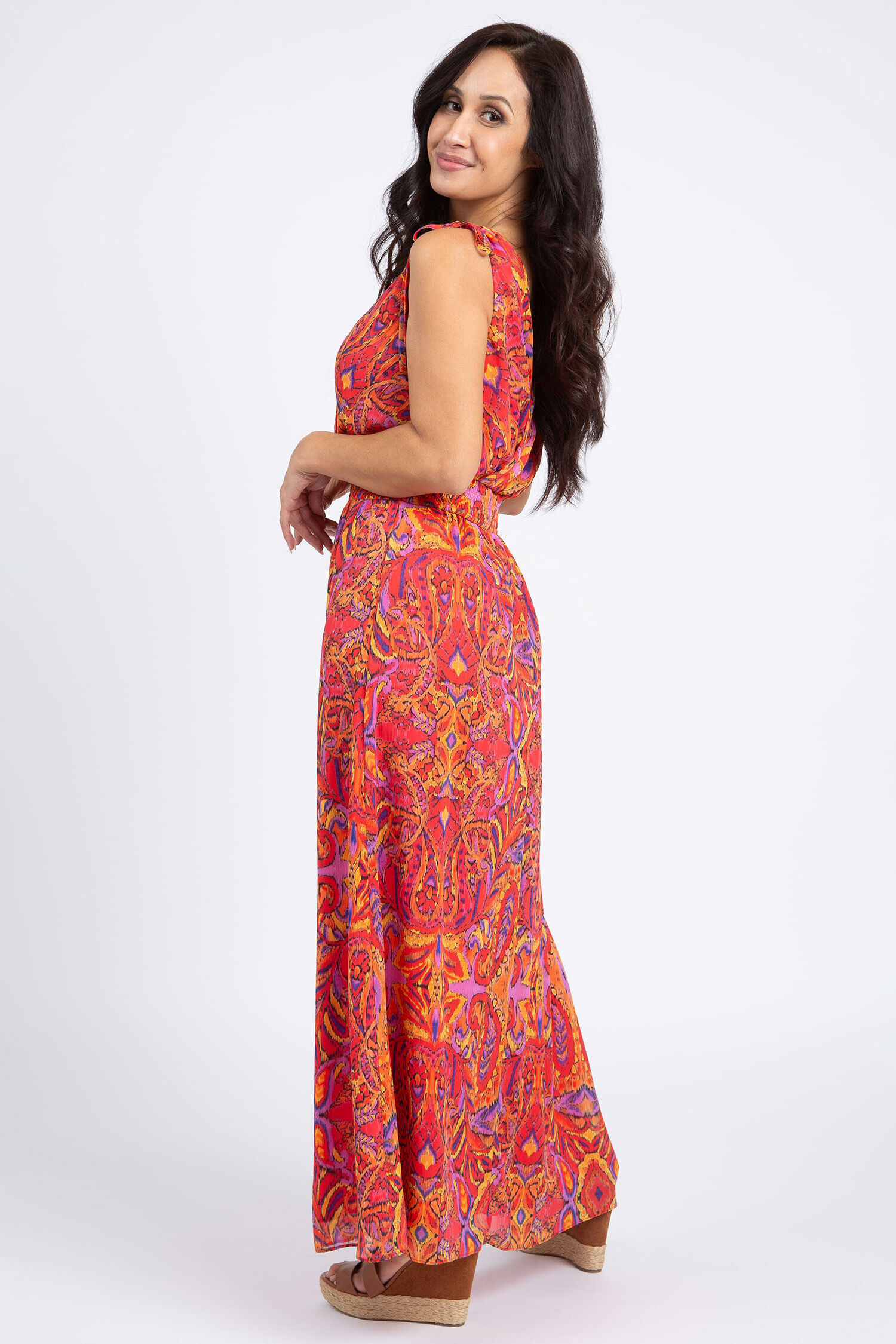 Sleeveless Chiffon Maxi Dress Image 2