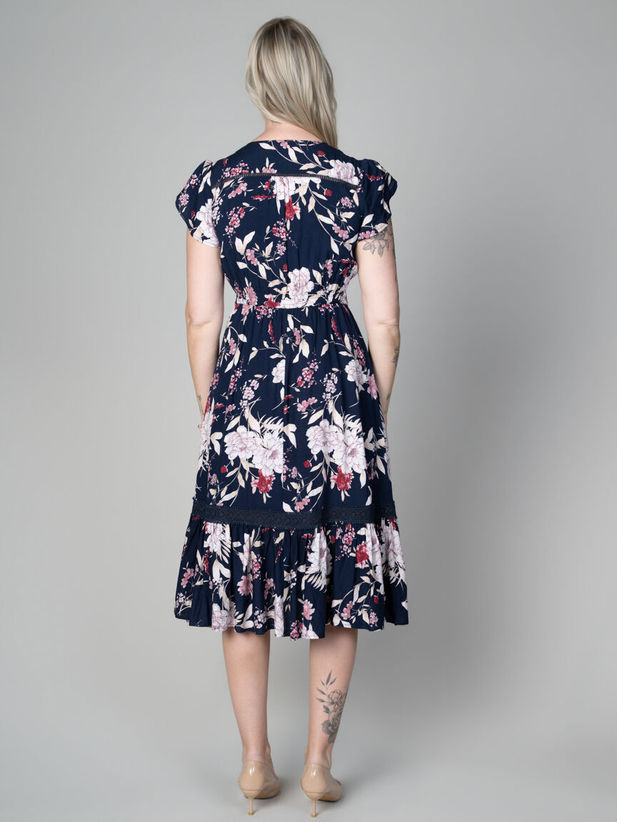 Short Sleeve Midi Dress