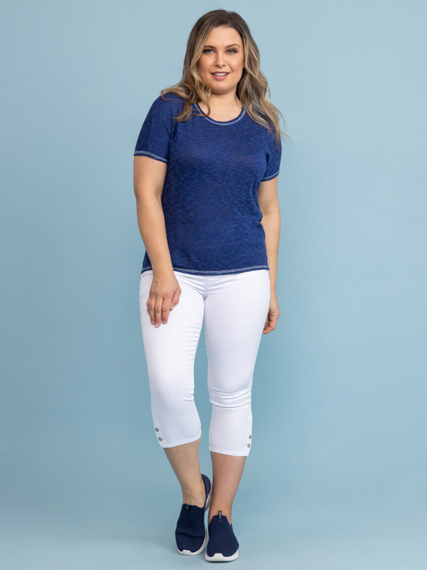 Art Collection Short Sleeve Cotton Top 