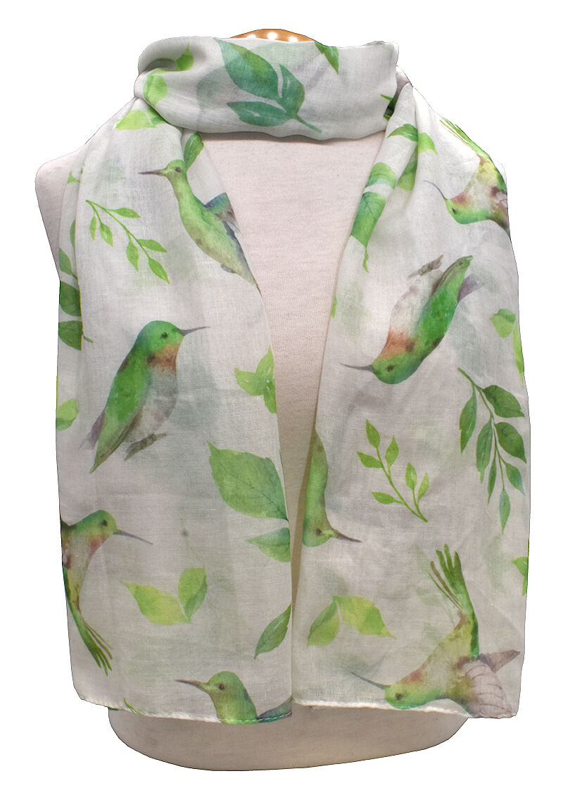 Lightweight Hummingbird Print Scaft Image 1