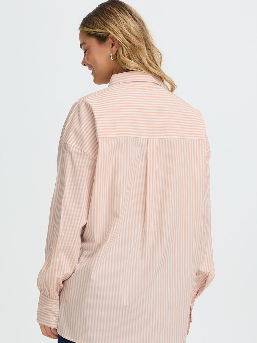 Long Sleeve Striped Blouse