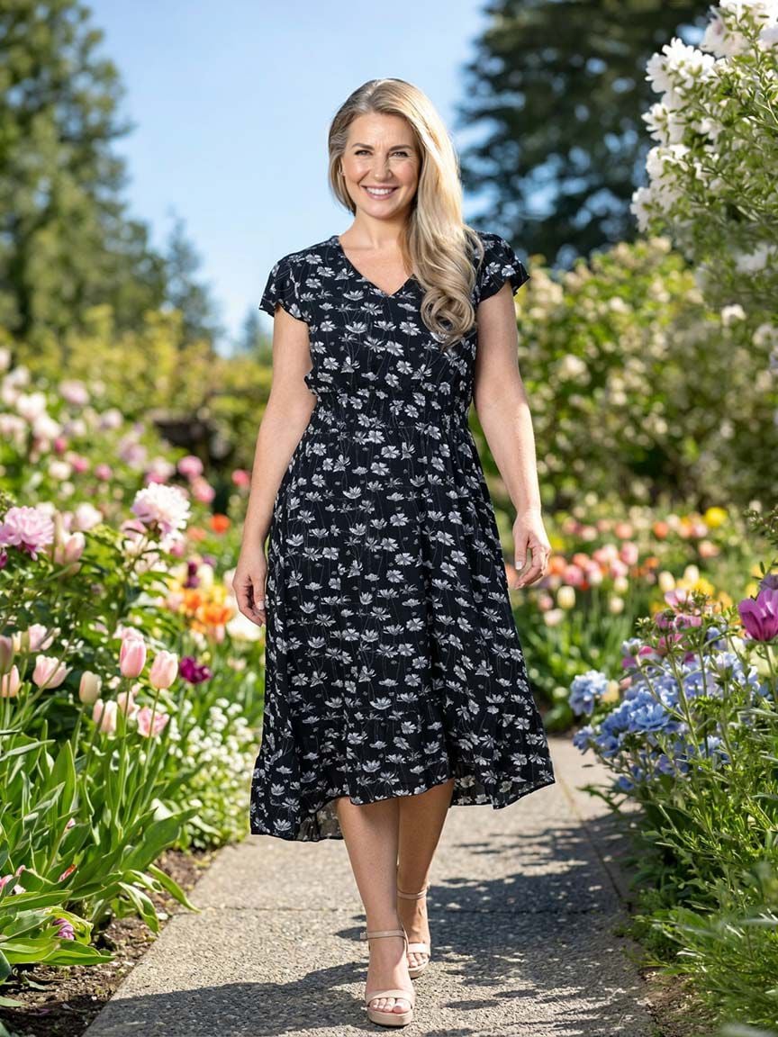 High-Low Midi Dress