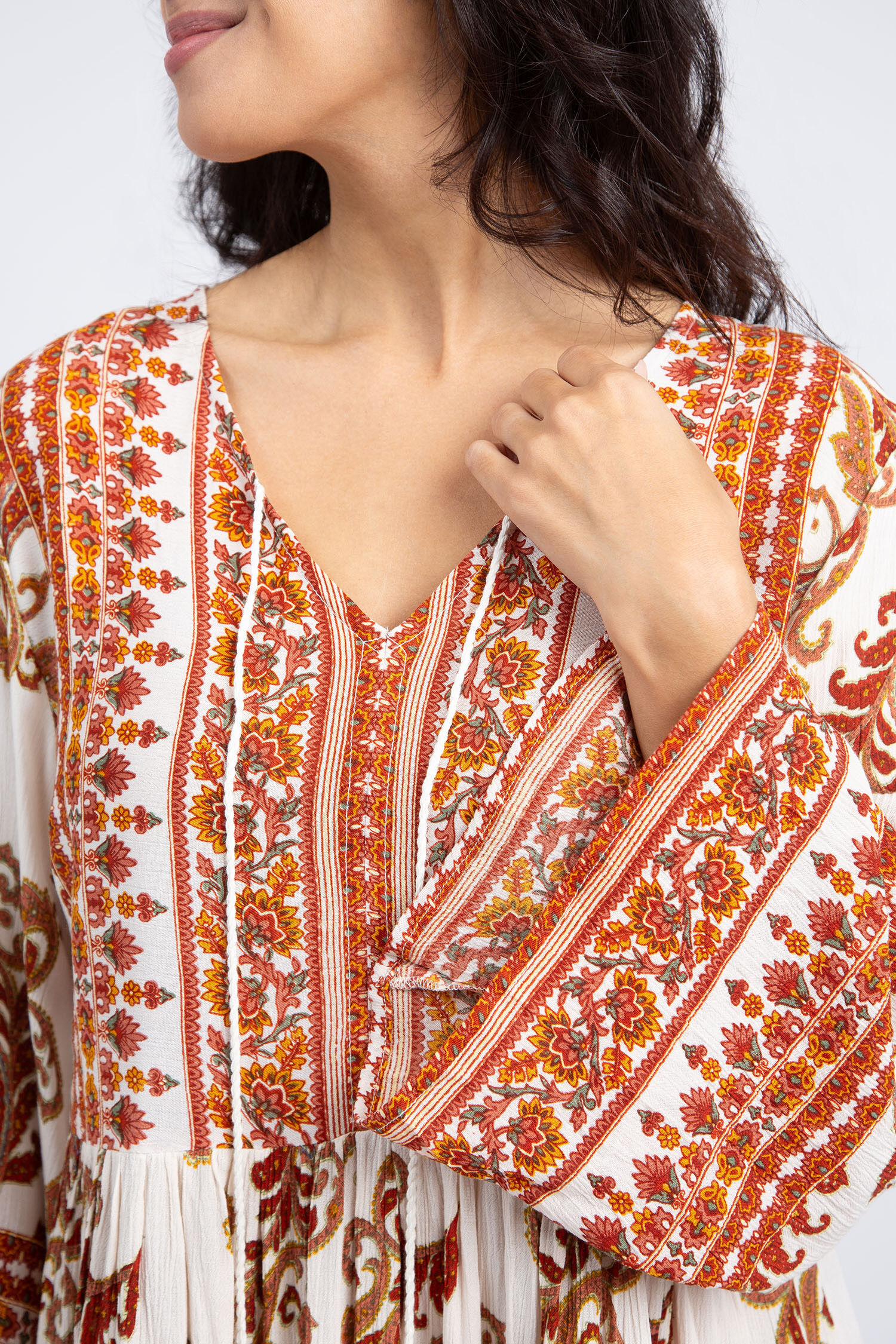 Vintage Paisley Print Dress  Image 5